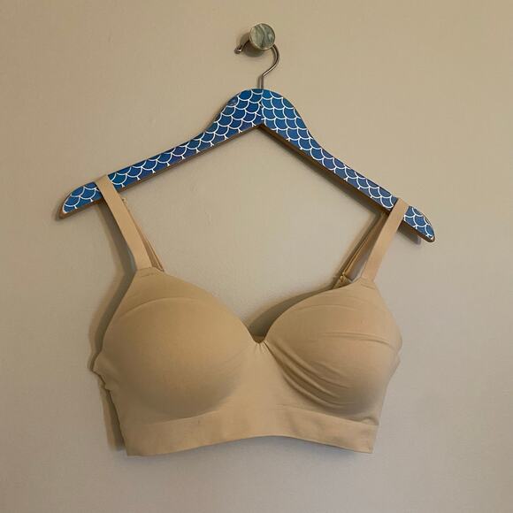 Truekind Supportive Comfort Wireless Shaping Bra Beige Size Large - Picture 8 of 9